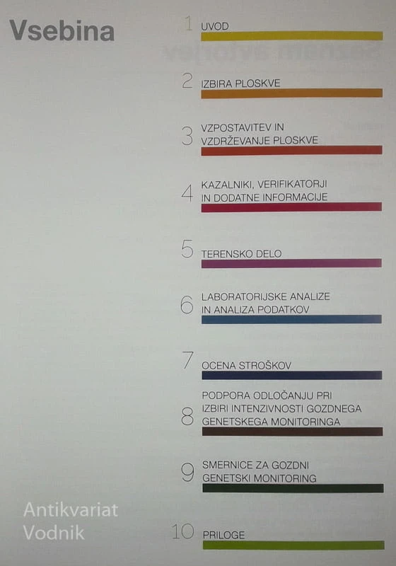 PRIROČNIK ZA GOZDNI GENETSKI MONITORING, več avtorjev