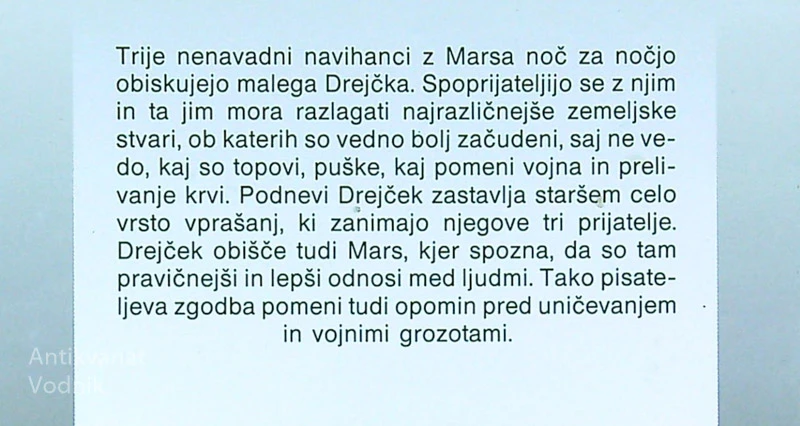 DREJČEK IN TRIJE MARSOVČKI, Vid Pečjak