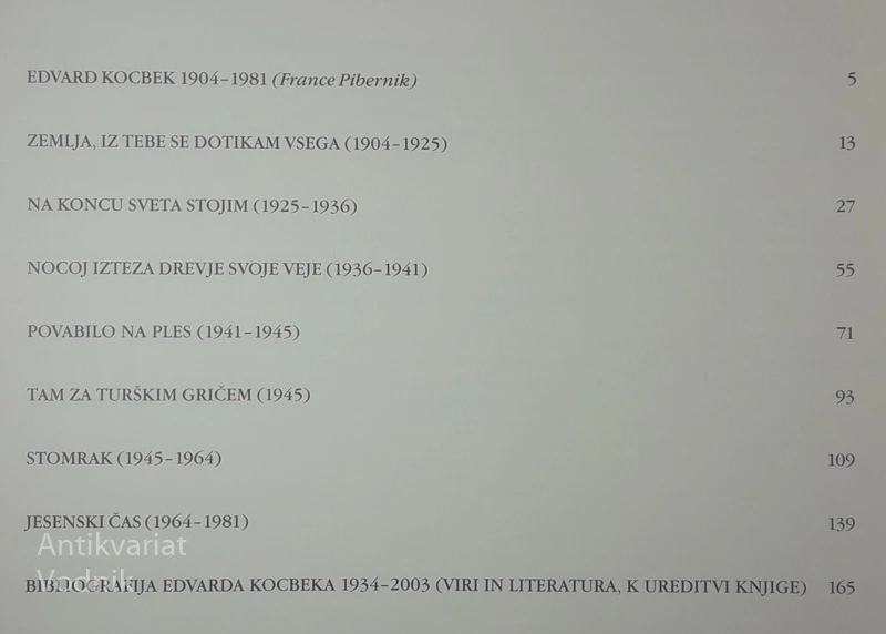 EDVARD KOCBEK; DOKUMENTARNA MONOGRAFIJA, France Pibernik in Jurij Kocbek