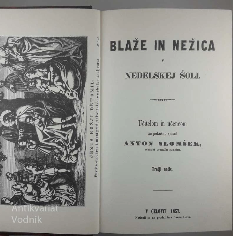 BLAŽE IN NEŽICA V NEDELSKEJ ŠOLI, Anton Slomšek