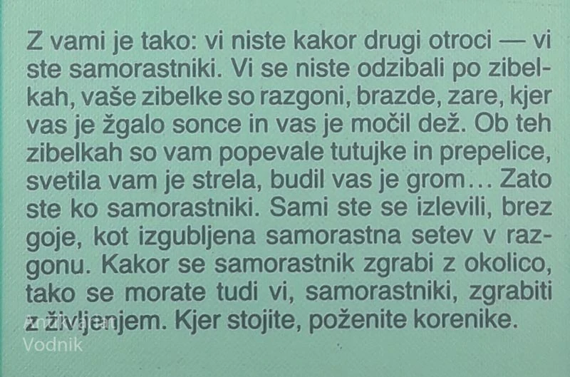 SAMORASTNIKI, Prežihov Voranc