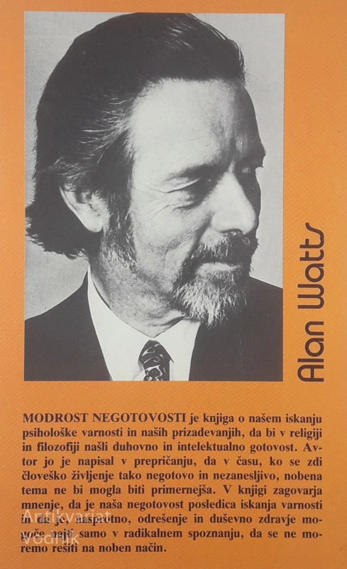 MODROST NEGOTOVOSTI, Alan Watts