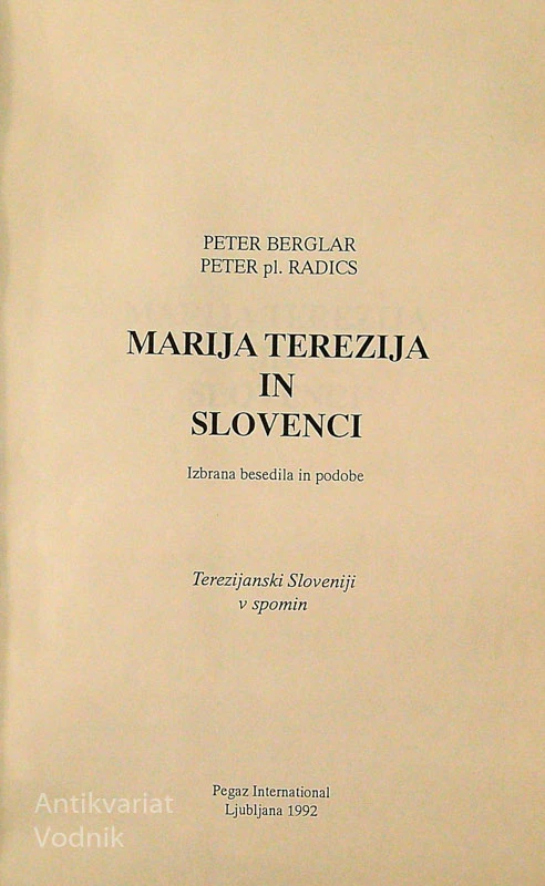 MARIJA TEREZIJA IN SLOVENCI