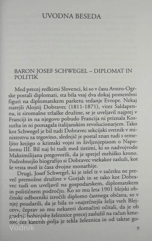 NA CESARJEV UKAZ, Josef Schwegel