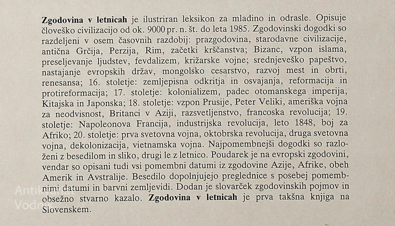 ZGODOVINA V LETNICAH