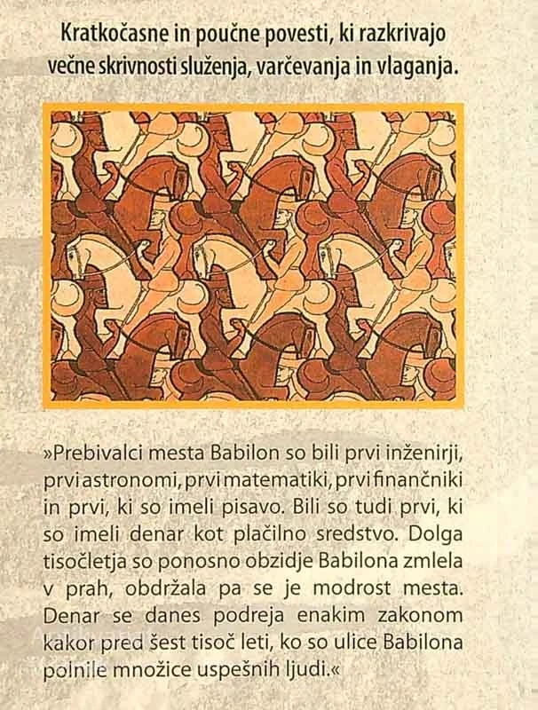 NAJBOGATEJŠI ČLOVEK V BABILONU; DAVNA SKRIVNOST USPEHA, George S. Clason