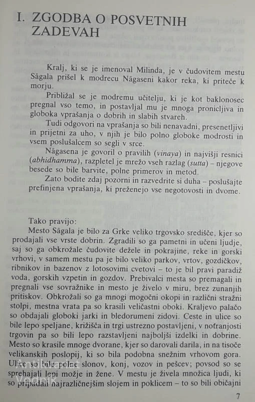 VPRAŠANJA KRALJA MILINDE O BUDDOVEM NAUKU, več avtorjev