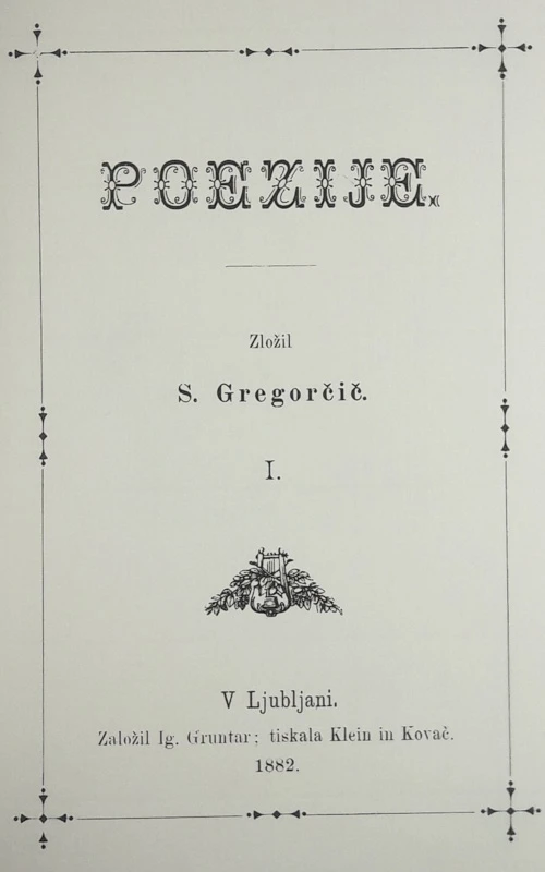 POEZIJE, Gregorčič