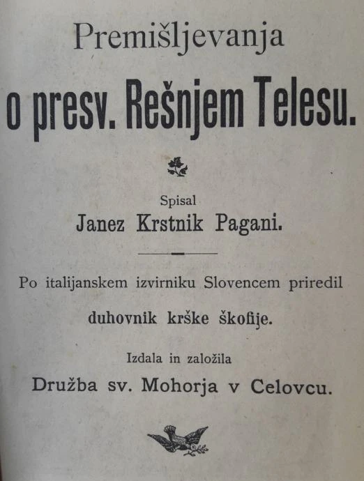PREMIŠLJEVANJA O PRESVETEM REŠNJEM TELESU
