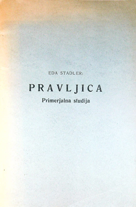 PRAVLJICA; PRIMERJALNA ŠTUDIJA, Eda Stadler