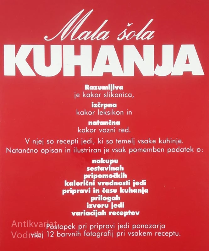 MALA ŠOLA KUHANJA DO KUHARSKEGA MOJSTRA