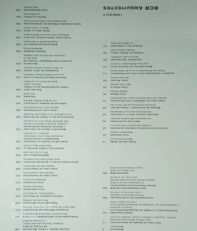 RCR ARQUITECTES; 1998 2012
