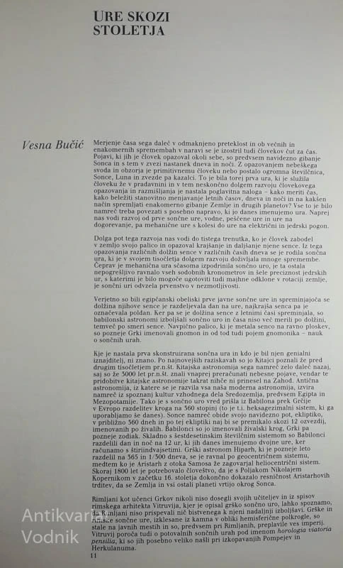 URE SKOZI STOLETJA, več avtorjev.