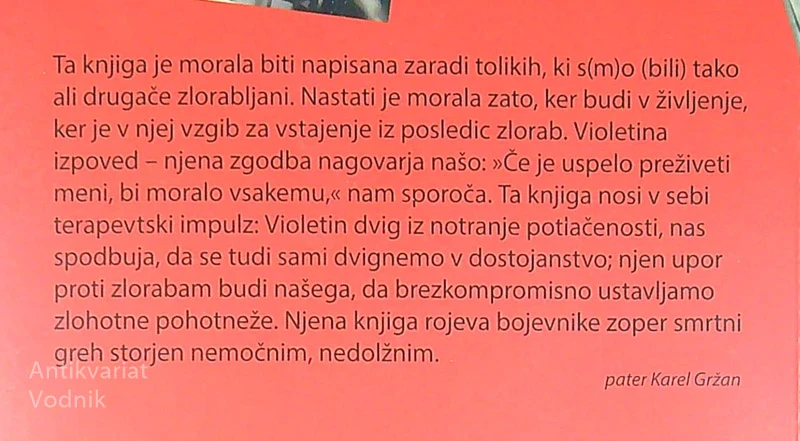 UBOGAJ MAMO IN NE POZABI OČETA, Violeta Tomić