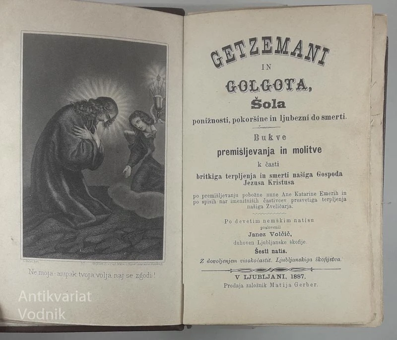 GETZEMANI IN GOLGOTA, šola ponižnosti, pokorščine in ljubezni do smerti
