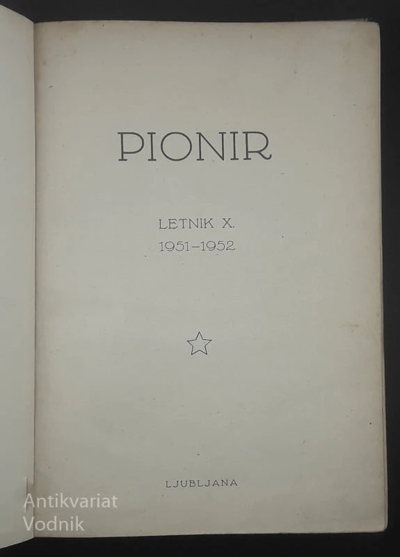 PIONIR, letnik X. 1951-1952