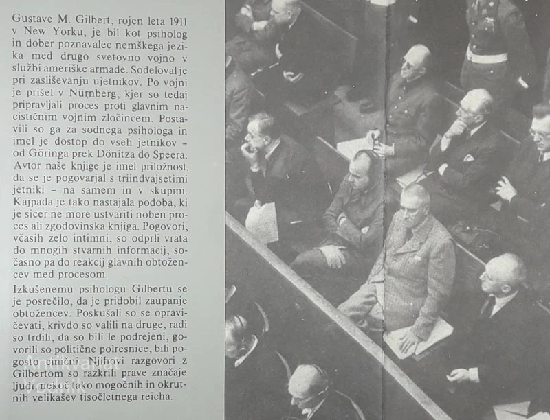 NÜRNBERŠKI DNEVNIK 1 IN 2, Gustav M. Gilbert