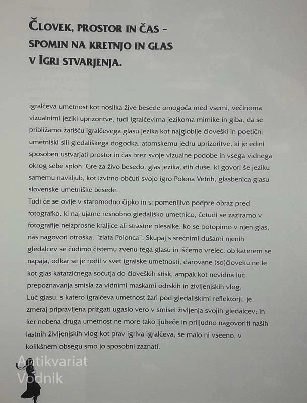 POLONA VETRIH; UNIVERZALNO TOTALNO GLEDALIŠČE, Nada Šumi