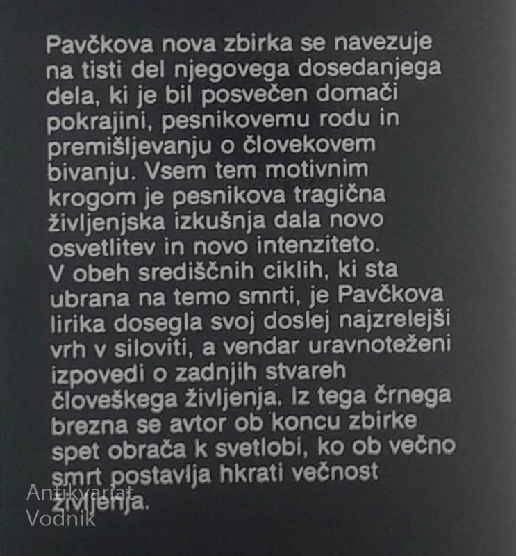 DEDIŠČINA, Tone Pavček