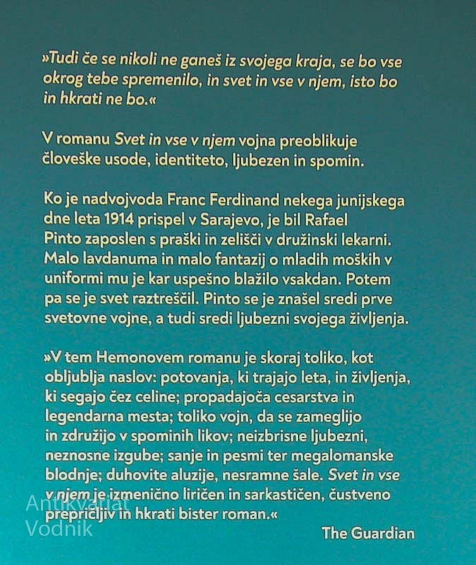 SVET IN VSE V NJEM, Aleksandar Hemon