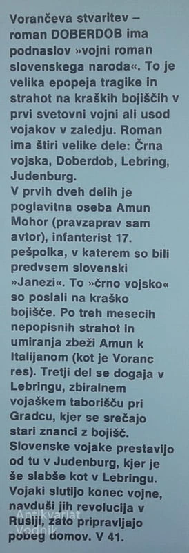 DOBERDOB, Prežihov Voranc