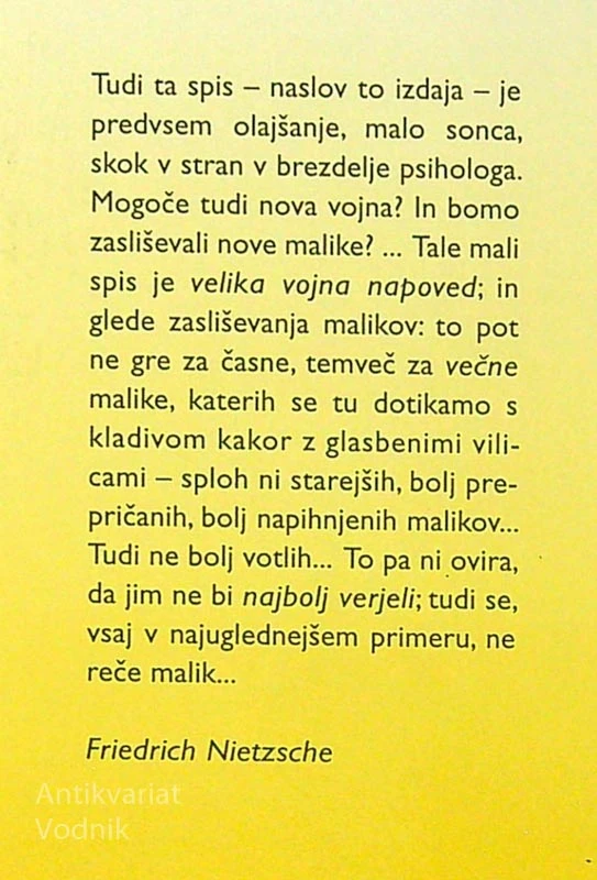 SOMRAK MALIKOV, Friedrich Nietzsche