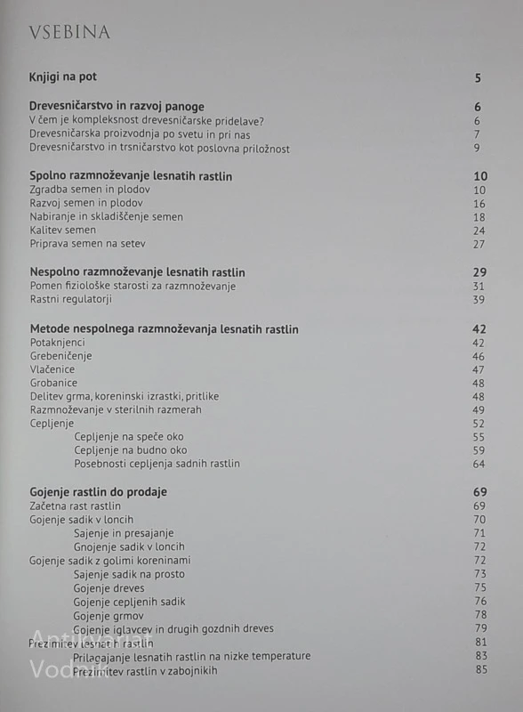 DREVESNIČARSTVO IN TRSNIČARSTVO, Gregor Osterc