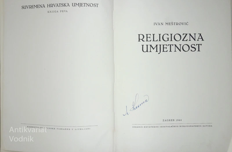 RELIGIOZNA UMJETNOST, Ivan Meštrović