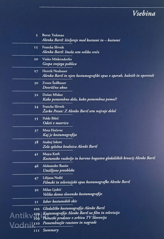 ALENKA BARTL – KOSTUMOGRAFKA