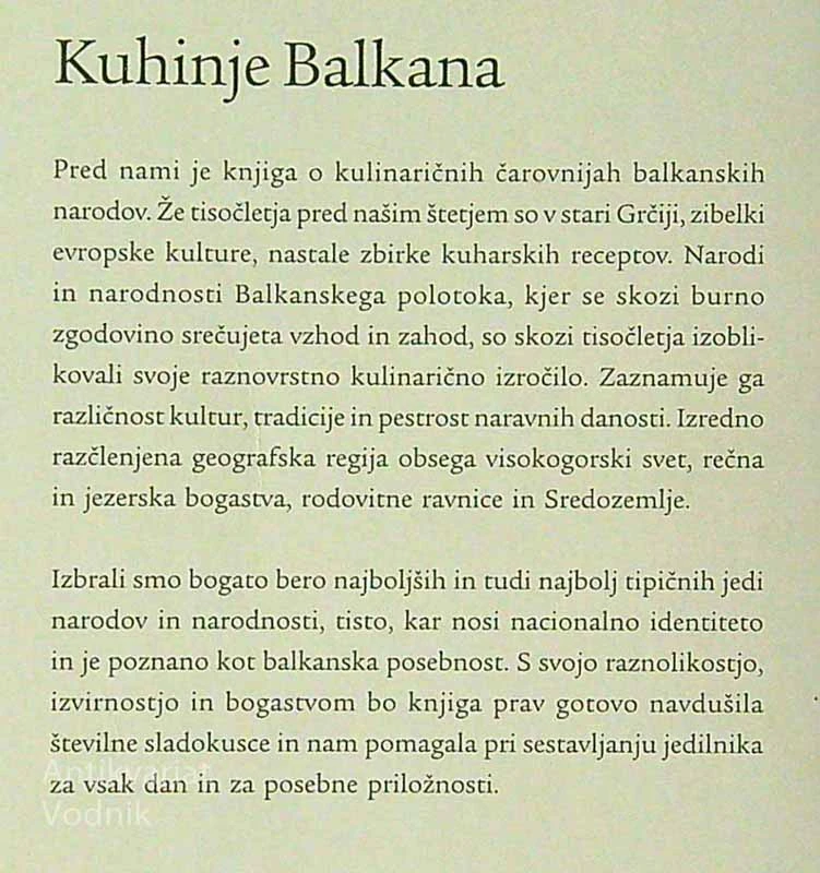 KUHINJE BALKANA, R. Mrlješ, J. Katičić, S. Bogdanić-Đurić, S. Jović