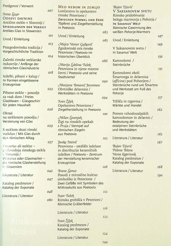 RIMLJANI; STEKLO, GLINA, KAMEN