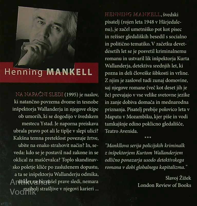 NA NAPAČNI SLEDI, Henning Mankell
