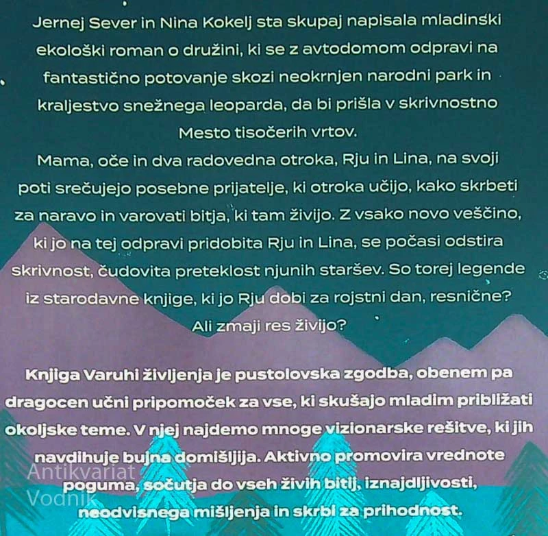 VARUHI ŽIVLJENJA, Jernej Sever in Nina Kokelj