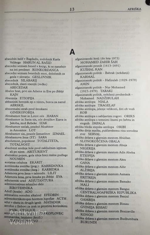 VELIKI UGANKARSKI SLOVAR, Martin Ojsteršek