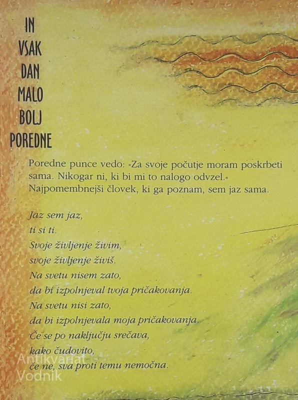 IN VSAK DAN MALO BOLJ POREDNE, Ute Ehrhardt