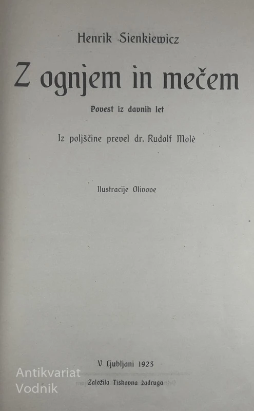 Z OGNJEM IN MEČEM, Henrik Sienkiewicz