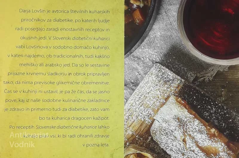 SLOVENSKA DIABETIČNA KUHARICA, Darja Lovšin