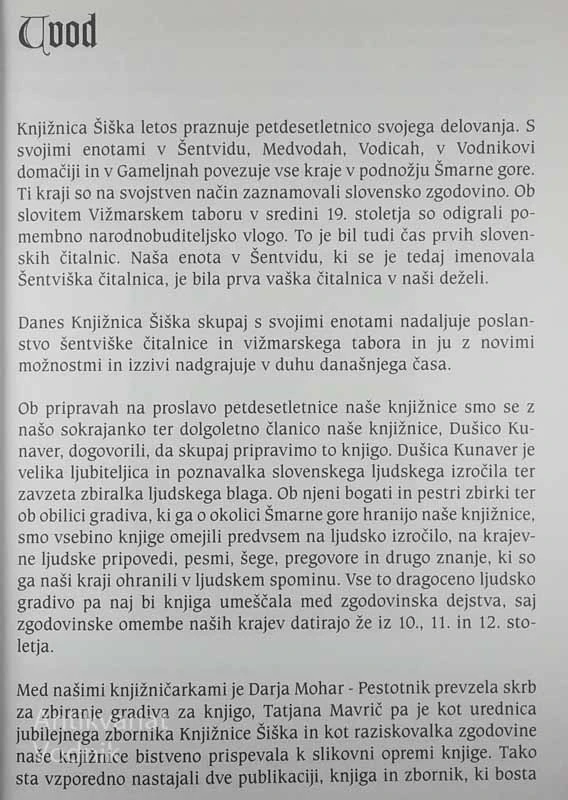 POD ŠMARNO GORO NEKOČ, več avtorjev