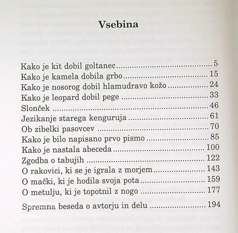 KAKO JE NASTALA ABECEDA IN DRUGE ČISTO ZARESNE ZGODBE, Rudyard Kipling