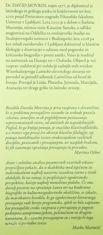 FIDUS INTERPRES; ZVEST PREVAJALEC, David Movrin