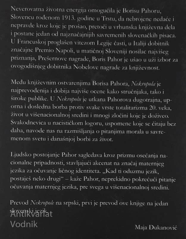 NEKROPOLA, Boris Pahor