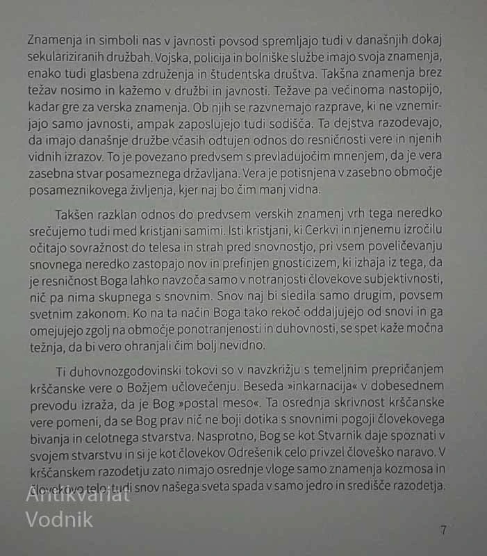 SVETA ZNAMENJA V BOGOSLUŽJU IN VSAKDANJOSTI, Egon Kapellari