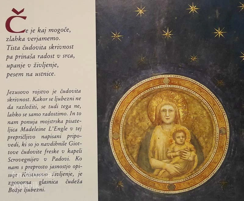 ČUDOVITA SKRIVNOST s freskami v kapeli Scrovenijel slikarja Giotta, M. L’Engle