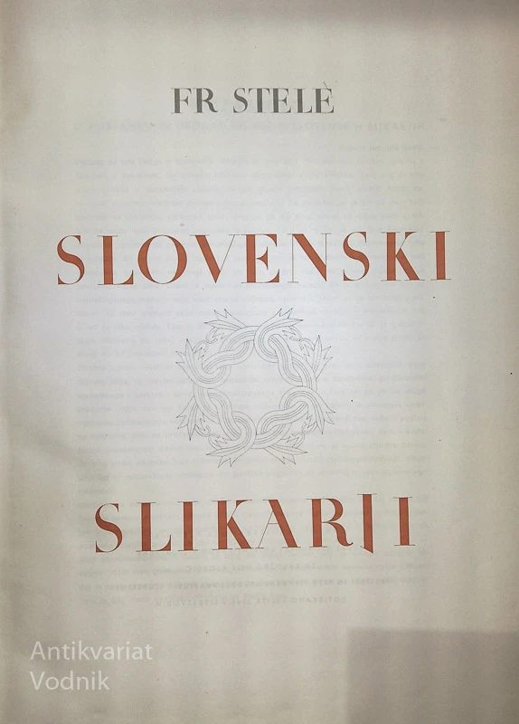 SLOVENSKI SLIKARJI, France Stele