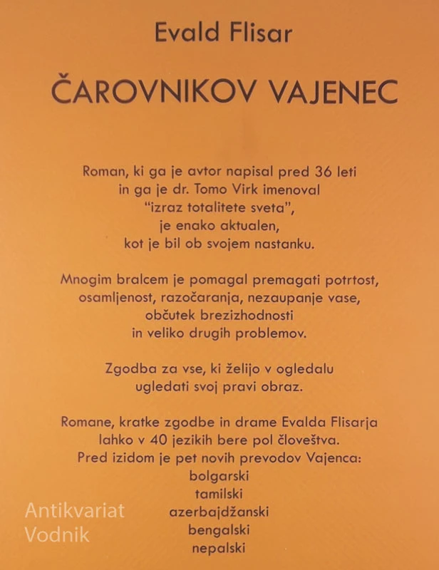 ČAROVNIKOV VAJENEC, Evald Flisar