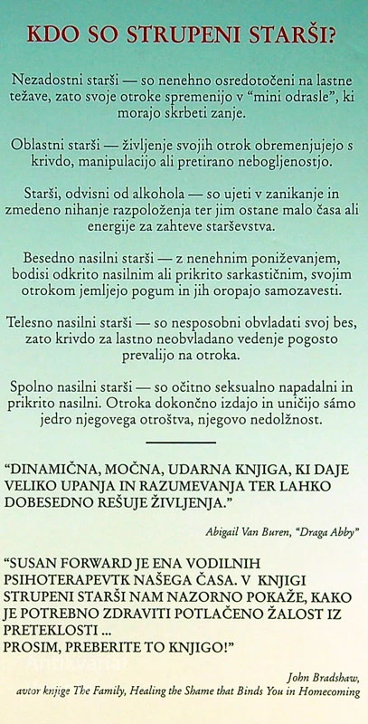 STRUPENI STARŠI, dr. Susan Forward in Craig Buck