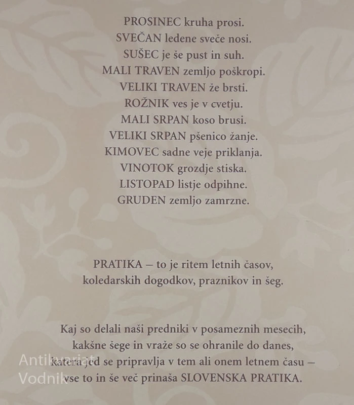 SLOVENSKA PRATIKA, Marjeta Zorec