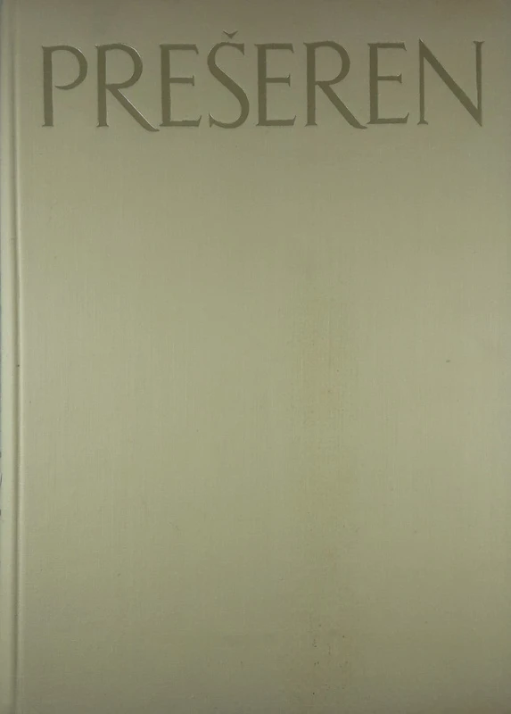 POEZIJE IN PISMA, France Prešeren