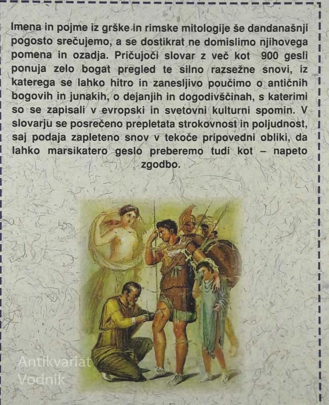 SLOVAR GRŠKE IN RIMSKE MITOLOGIJE, Joel Schmidt