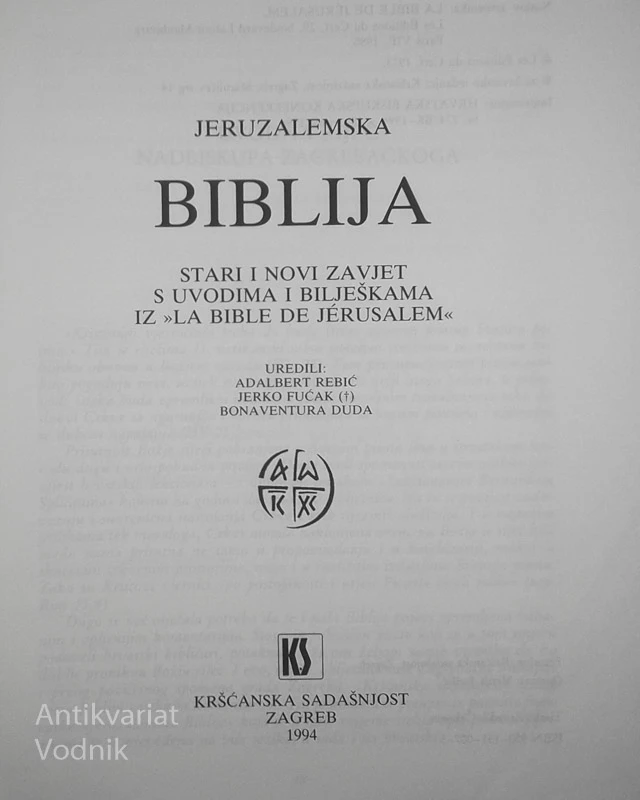 JERUZALEMSKA BIBLIJA